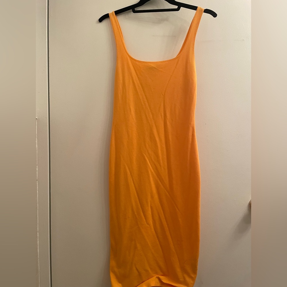 ZARA Bright Orange Tank Dress